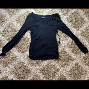Black Fitted Long Sleeve